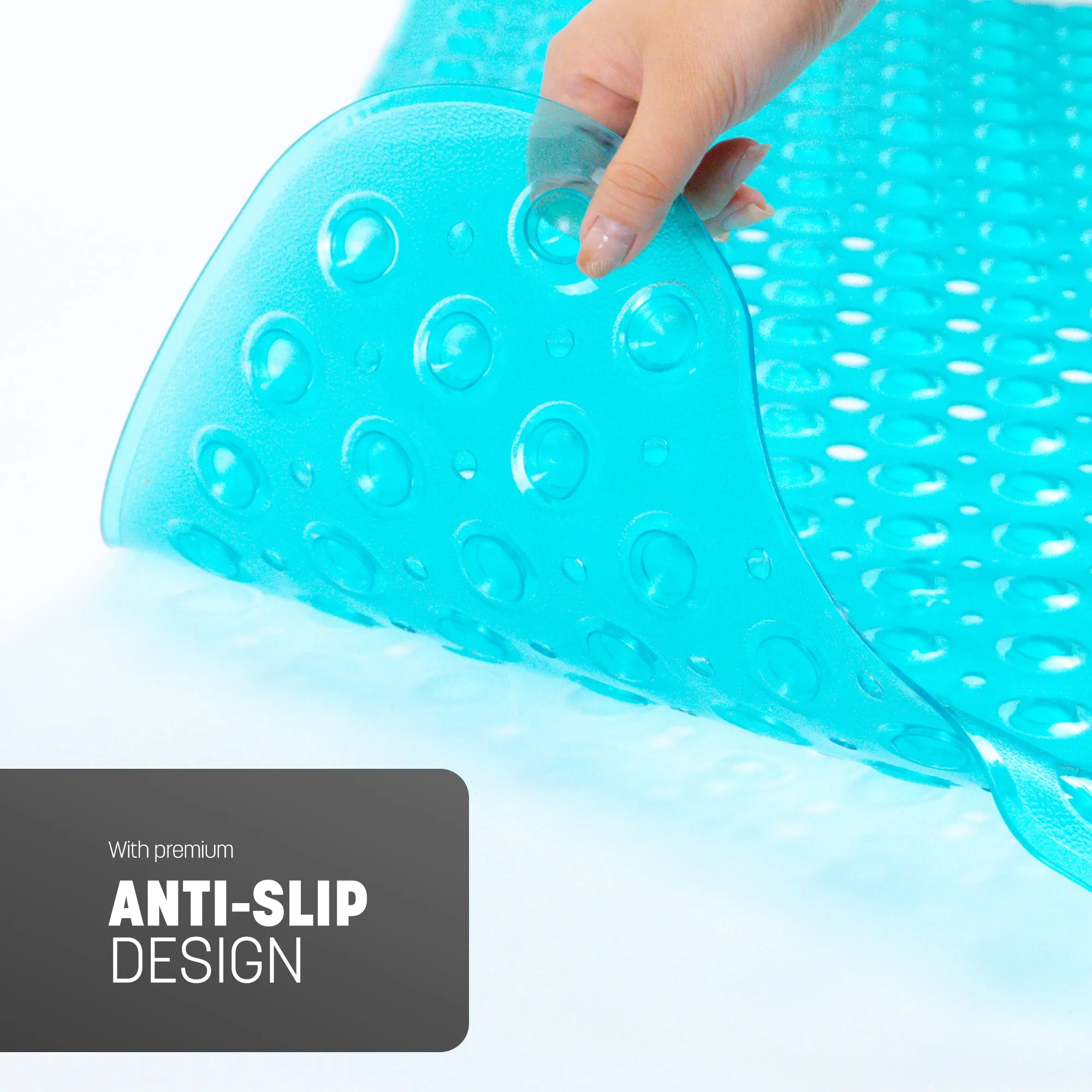 Non-Slip Bath Mat - Soft and Comfortable Mat with Machine Washable Design