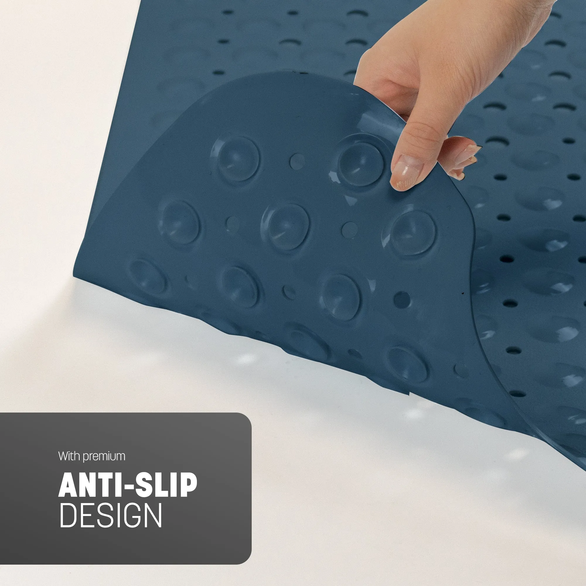 Non-Slip Bath Mat - Soft and Comfortable Mat with Machine Washable Design