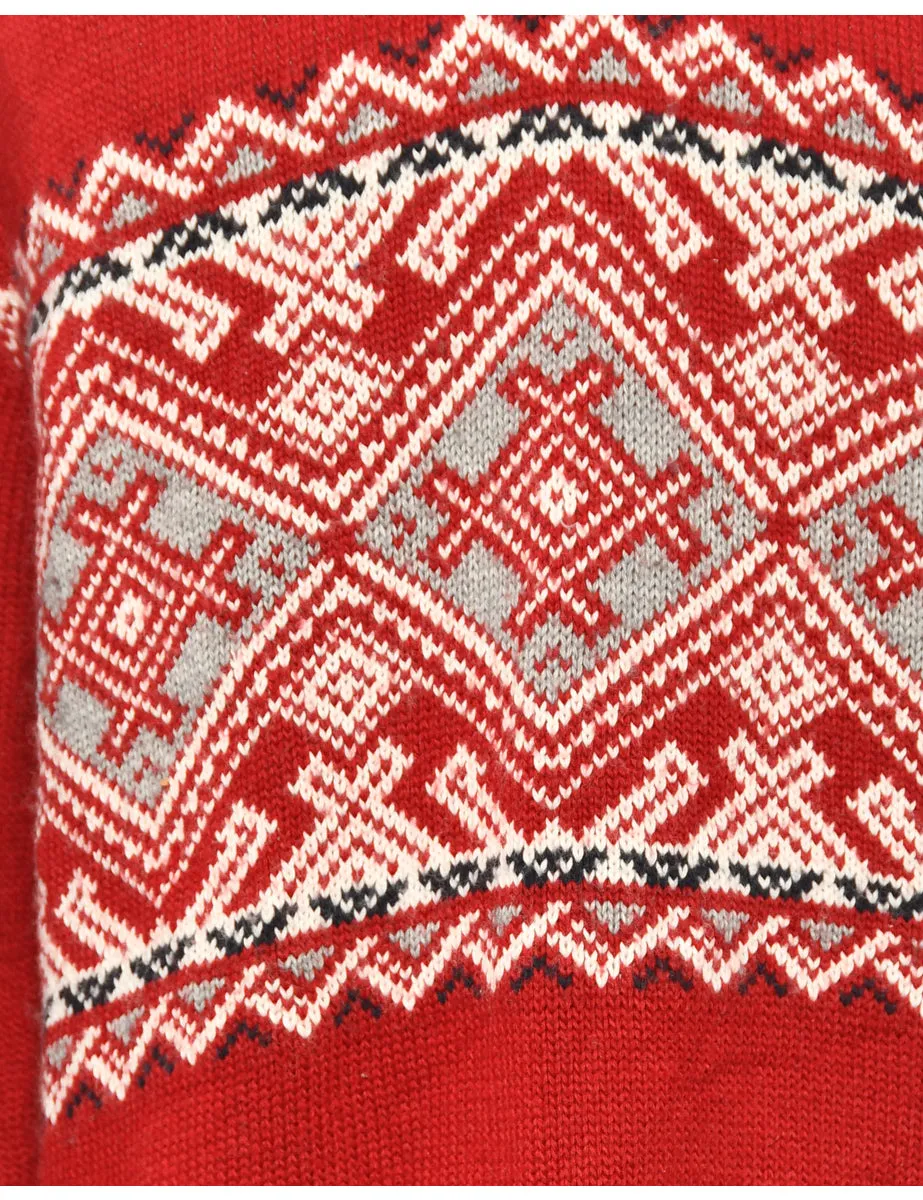 Nordic Red Jumper - L