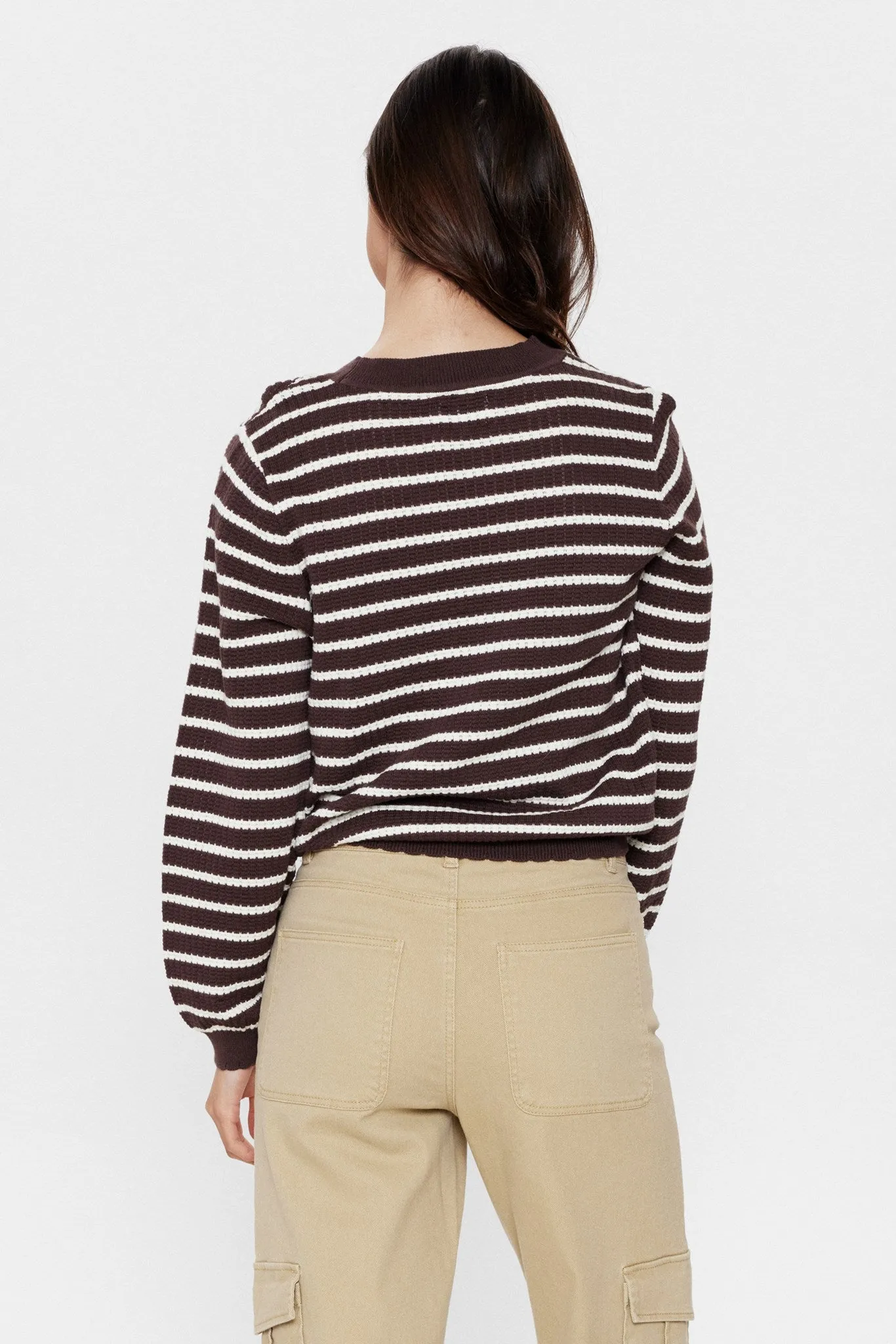 NUNICOLE LS PULLOVER - GOTS - Chicory Coffee