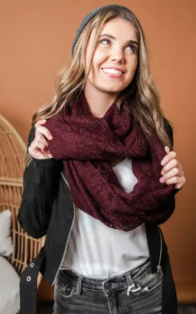 Open Grid Infinity Scarf | FINAL SALE