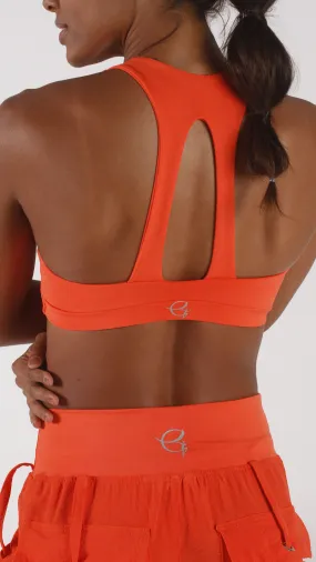 Orange Action Sport Bra