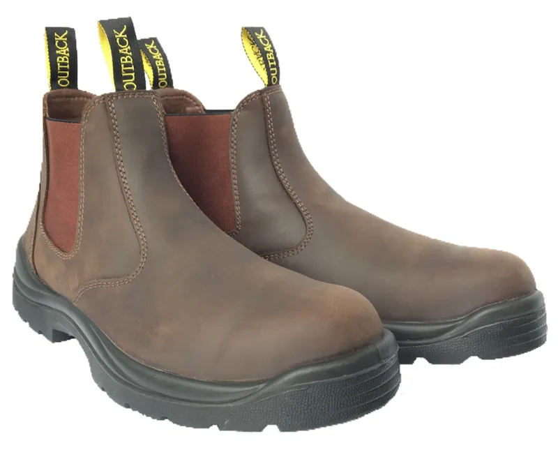 Outback Aussie Slip On Boot in Brown