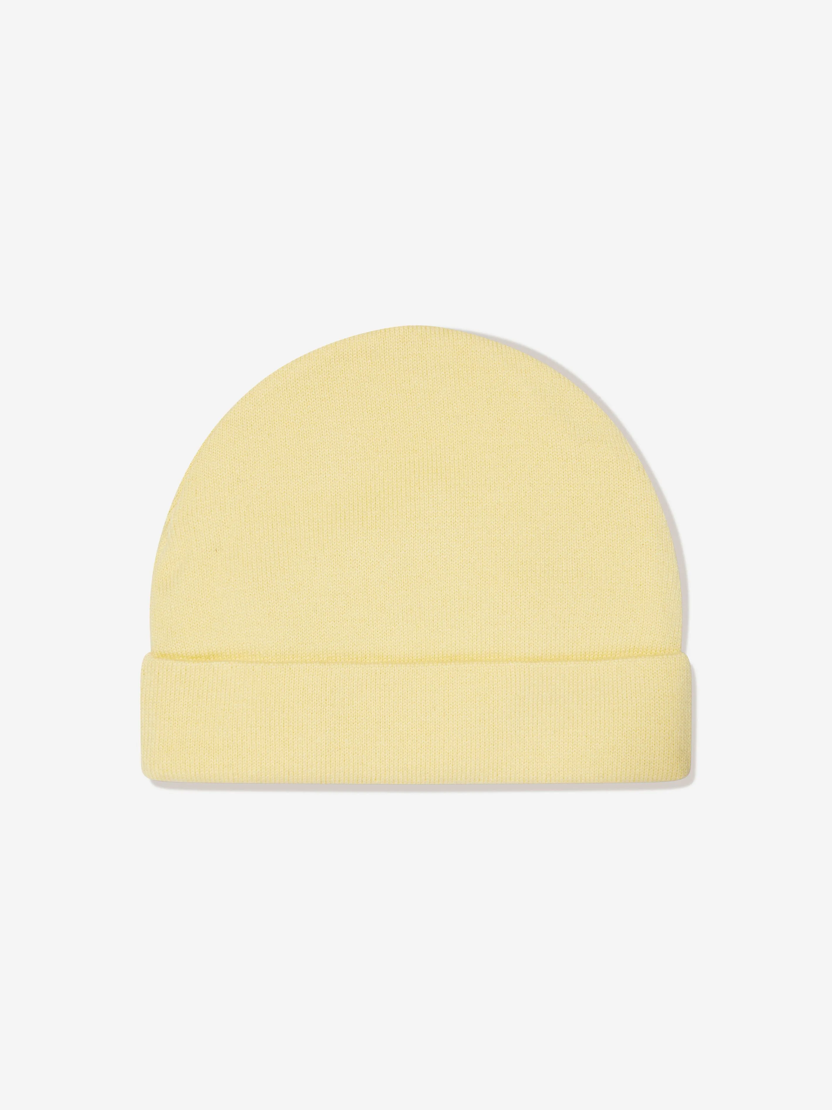 Palm Angels Baby Logo PA Bear Knit Beanie in Yellow