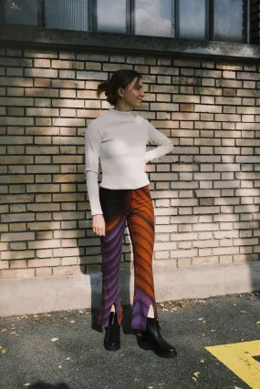 pants - tara - purple pattern