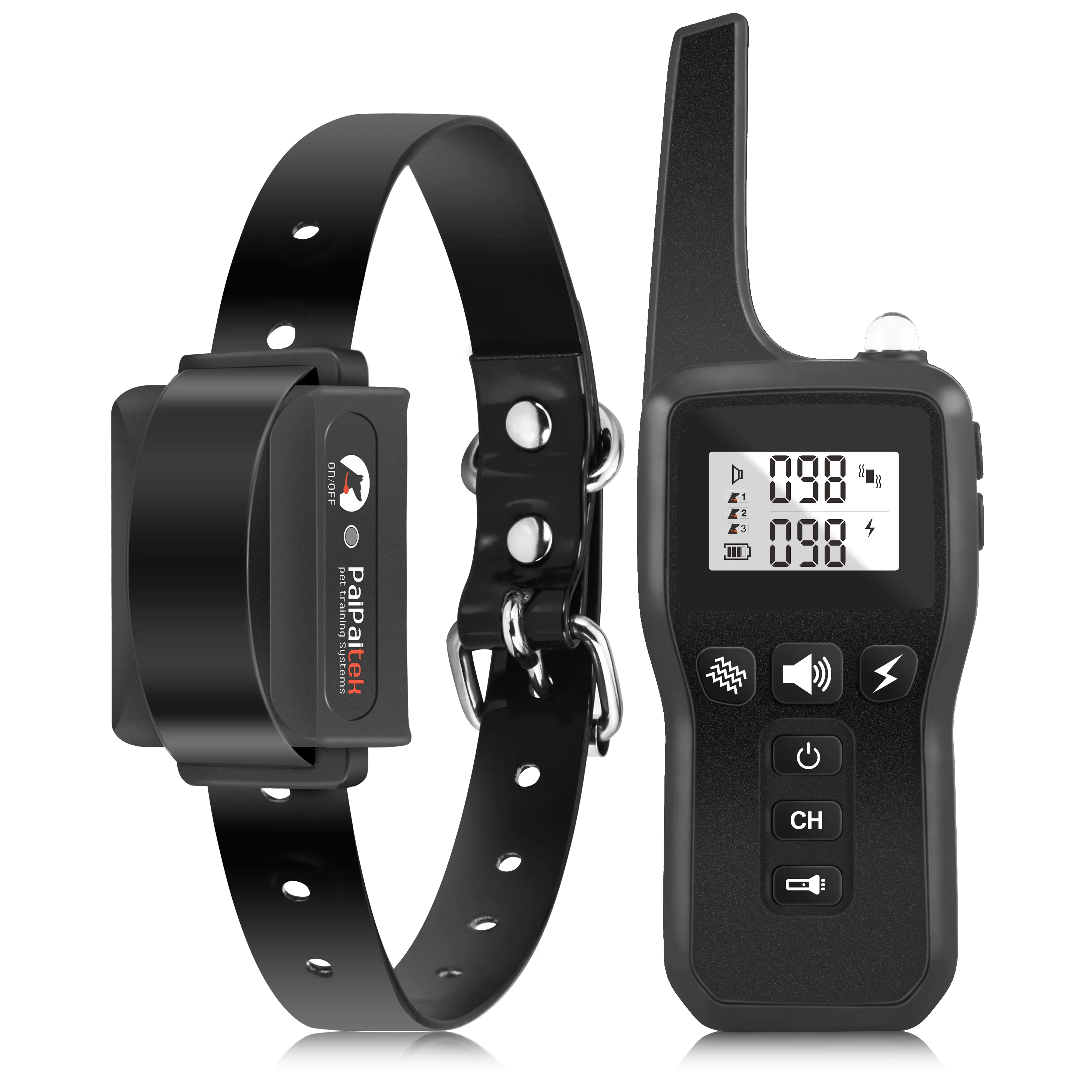 PD 529-TIO 2 IN 1 Dog Remote Training Collar And Automatic Bark Stop With Shock