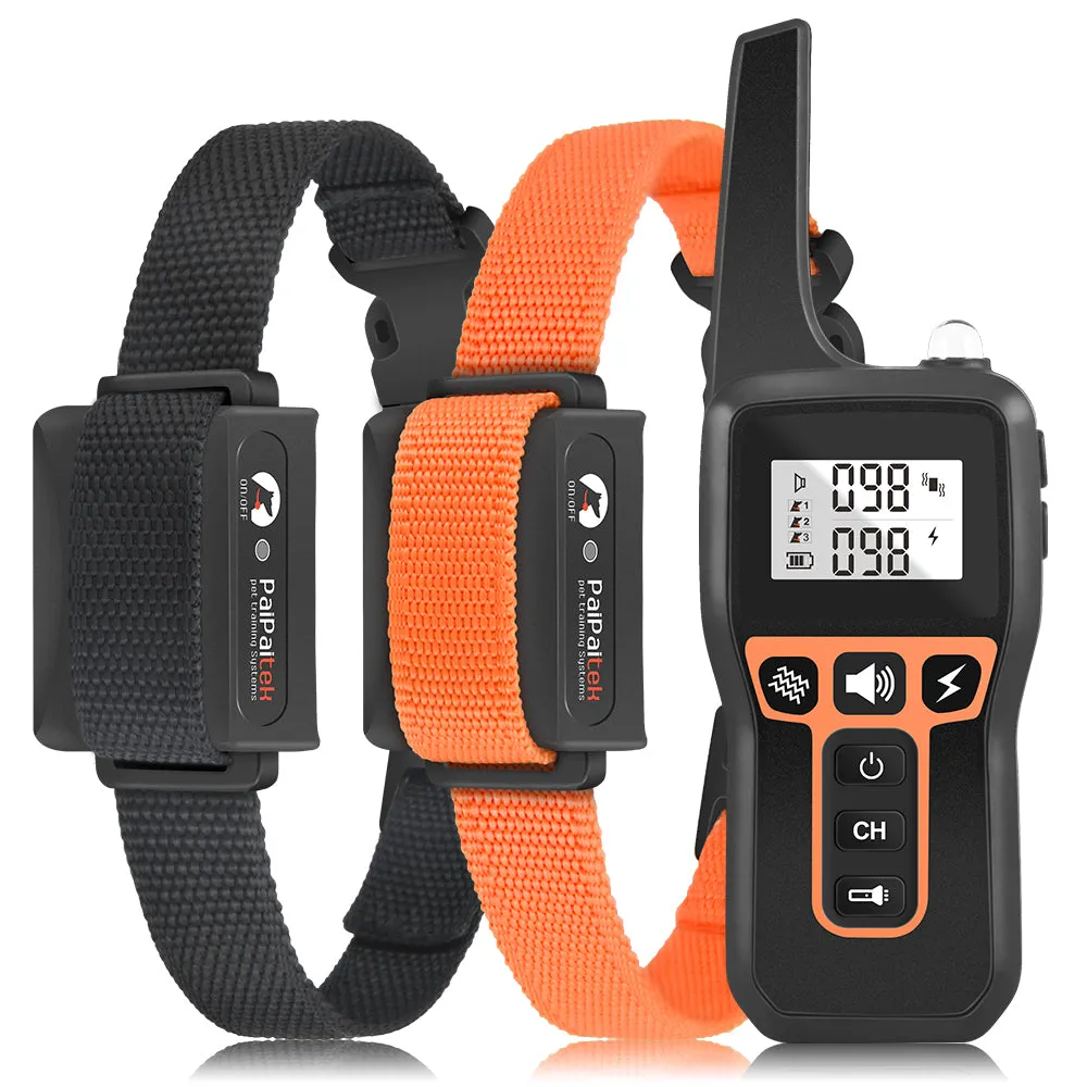 PD 529-TIO 2 IN 1 Dog Remote Training Collar And Automatic Bark Stop With Shock