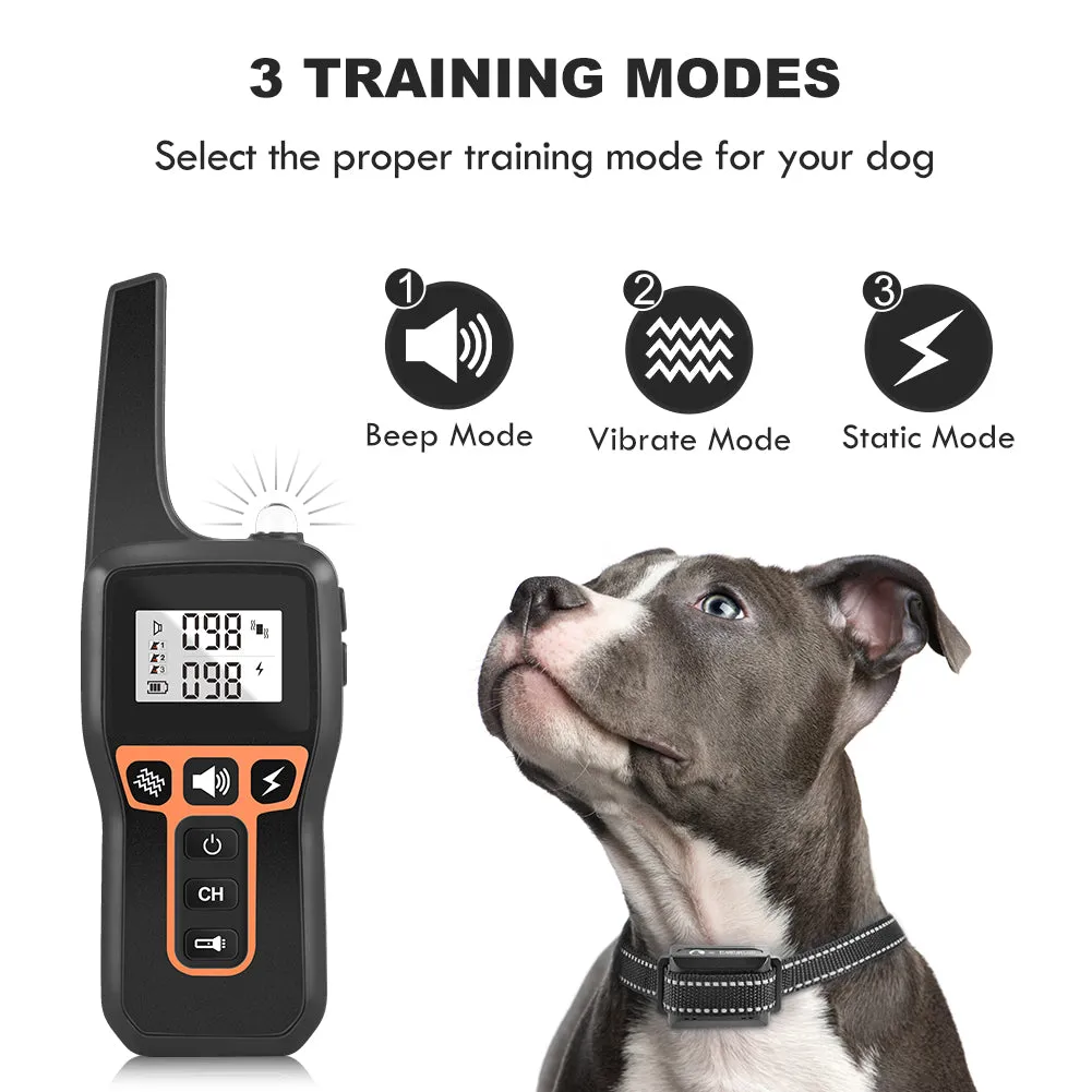 PD 529-TIO 2 IN 1 Dog Remote Training Collar And Automatic Bark Stop With Shock