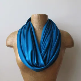 PEACOCK BLUE Infinity Scarf