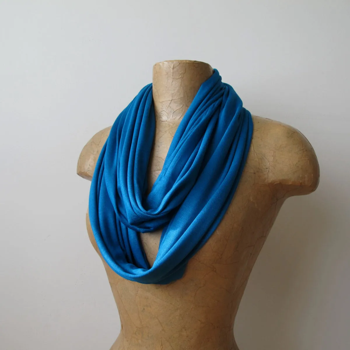 PEACOCK BLUE Infinity Scarf