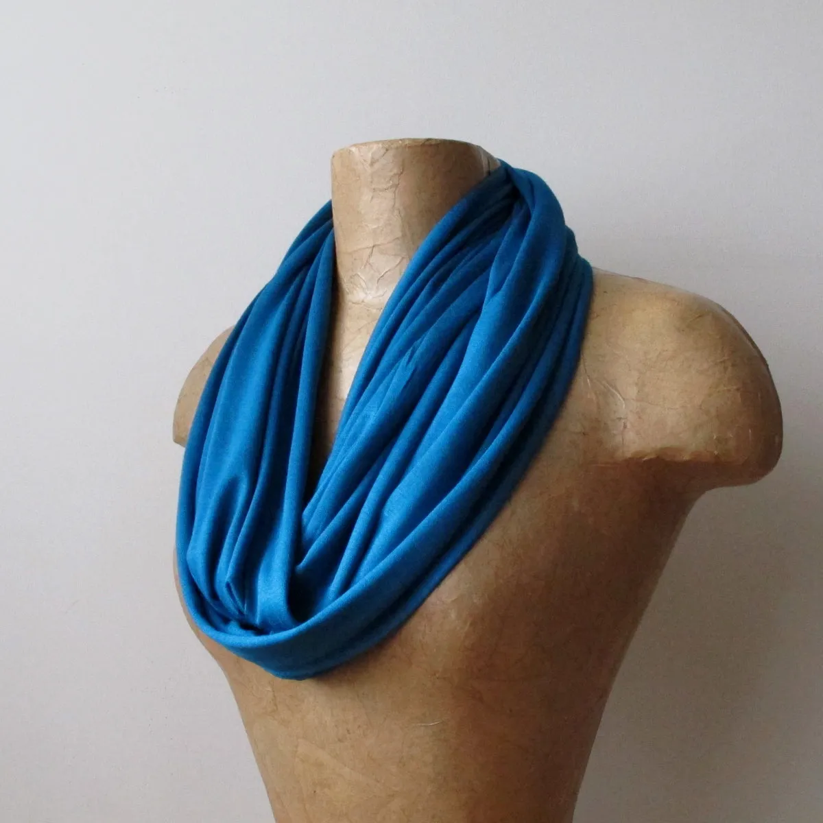 PEACOCK BLUE Infinity Scarf