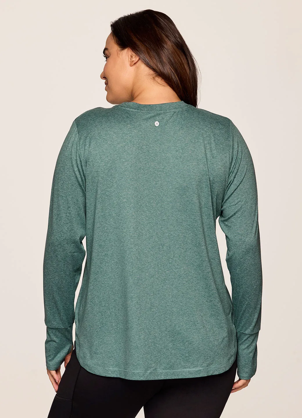 Plus Studio Practice Long Sleeve Tunic Tee