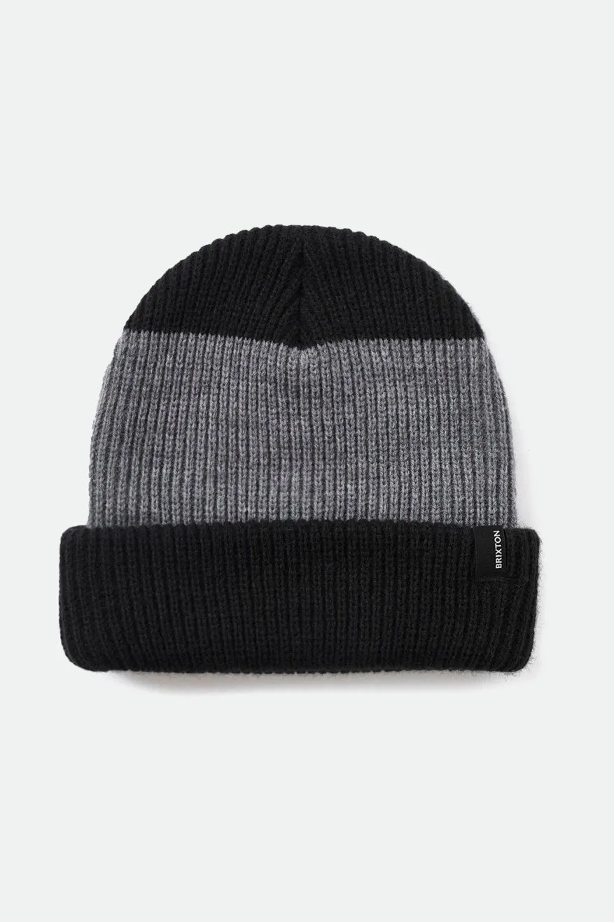 Polar Chunky Beanie - Heather Grey/Black