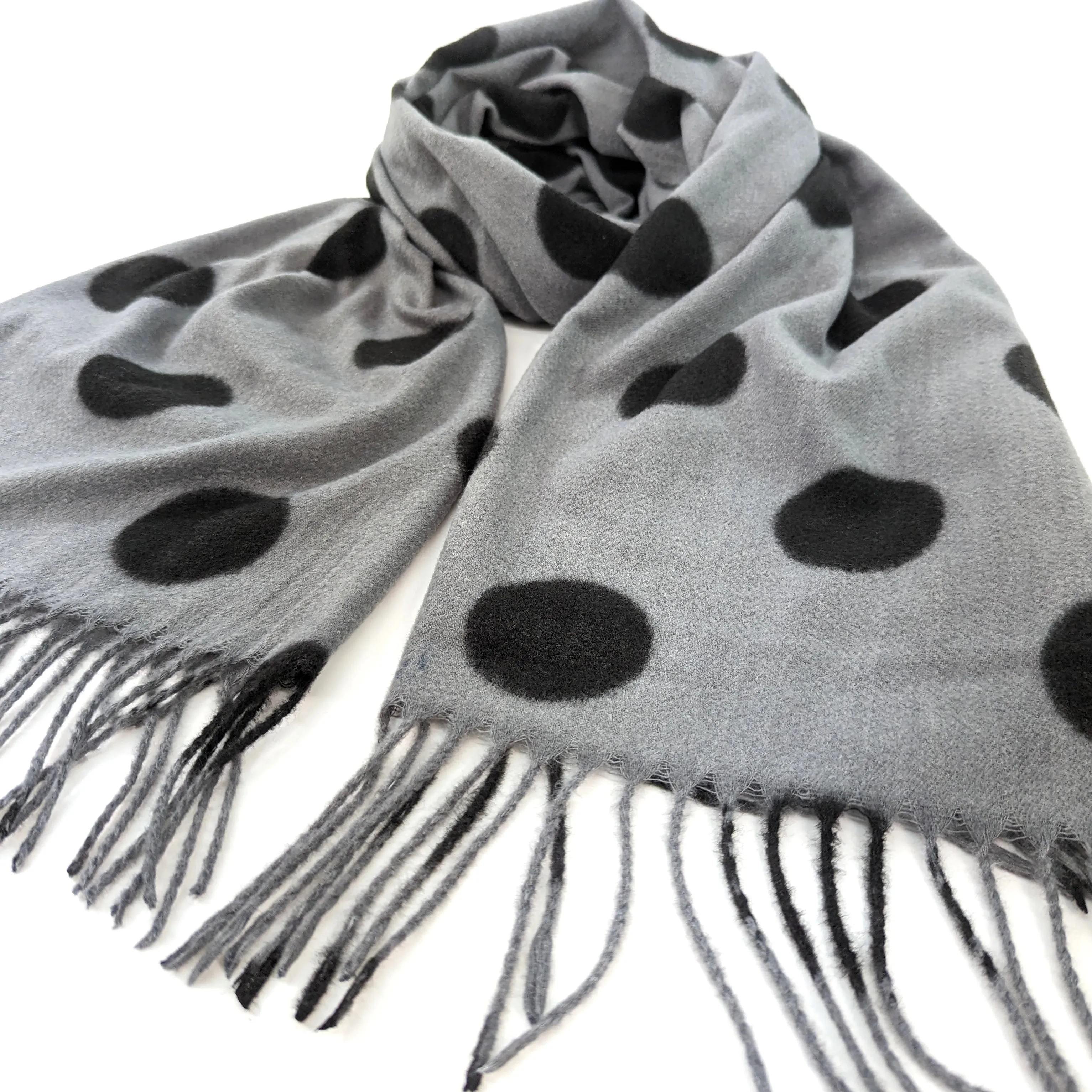 Polka Dot Pashmina Style Scarf