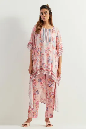 Printed High-Low Tunic & Pants Co-Ord Set