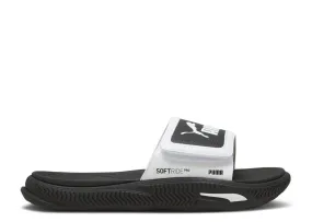 PUMA SOFTRIDEPRO SLIDE 24 V - WHITE/BLACK/WHITE