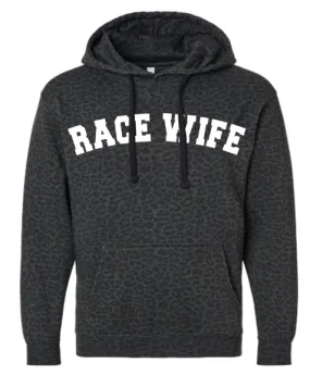 Race Wife Black Leopard Hoodie