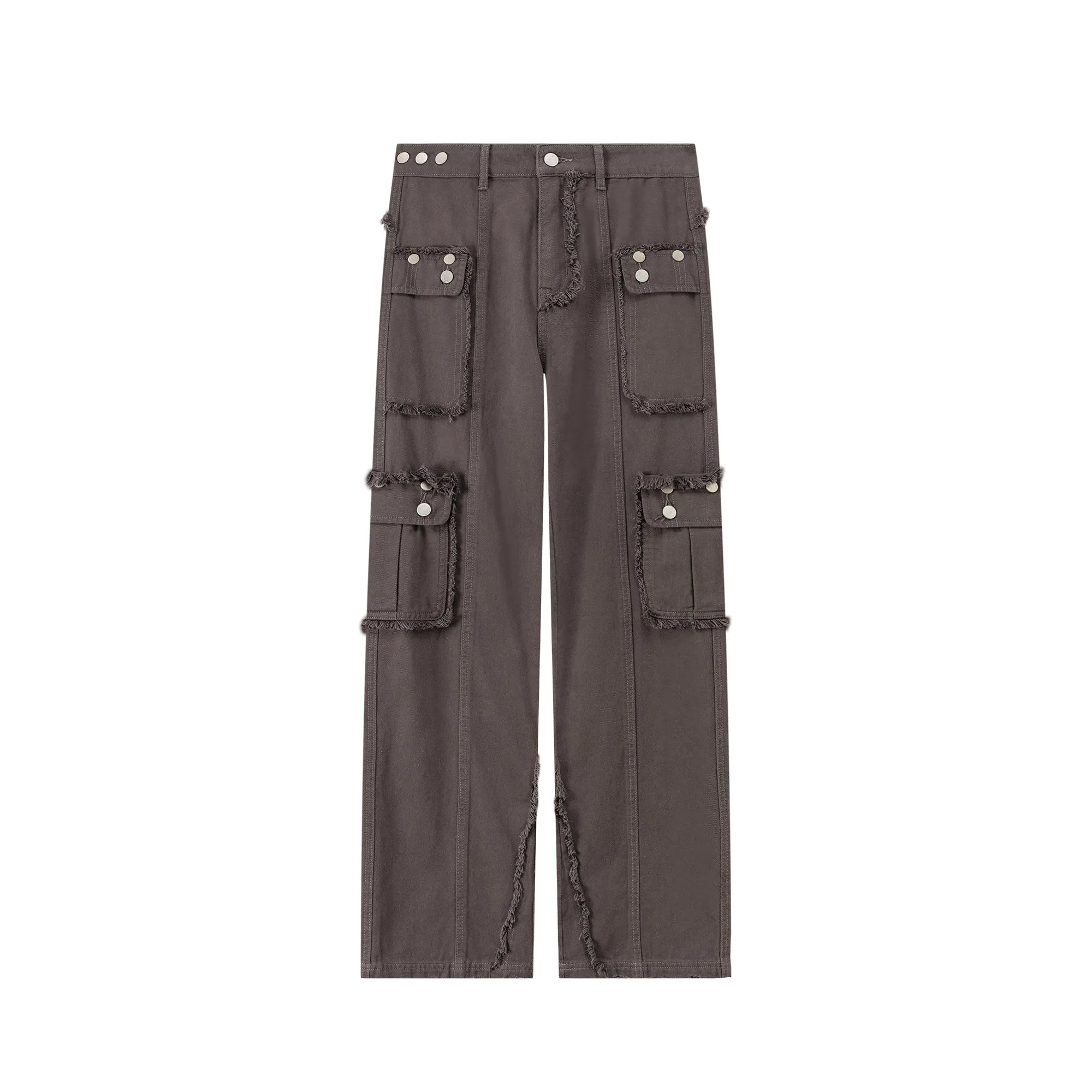 Raw Edge Wide Cargo Pants