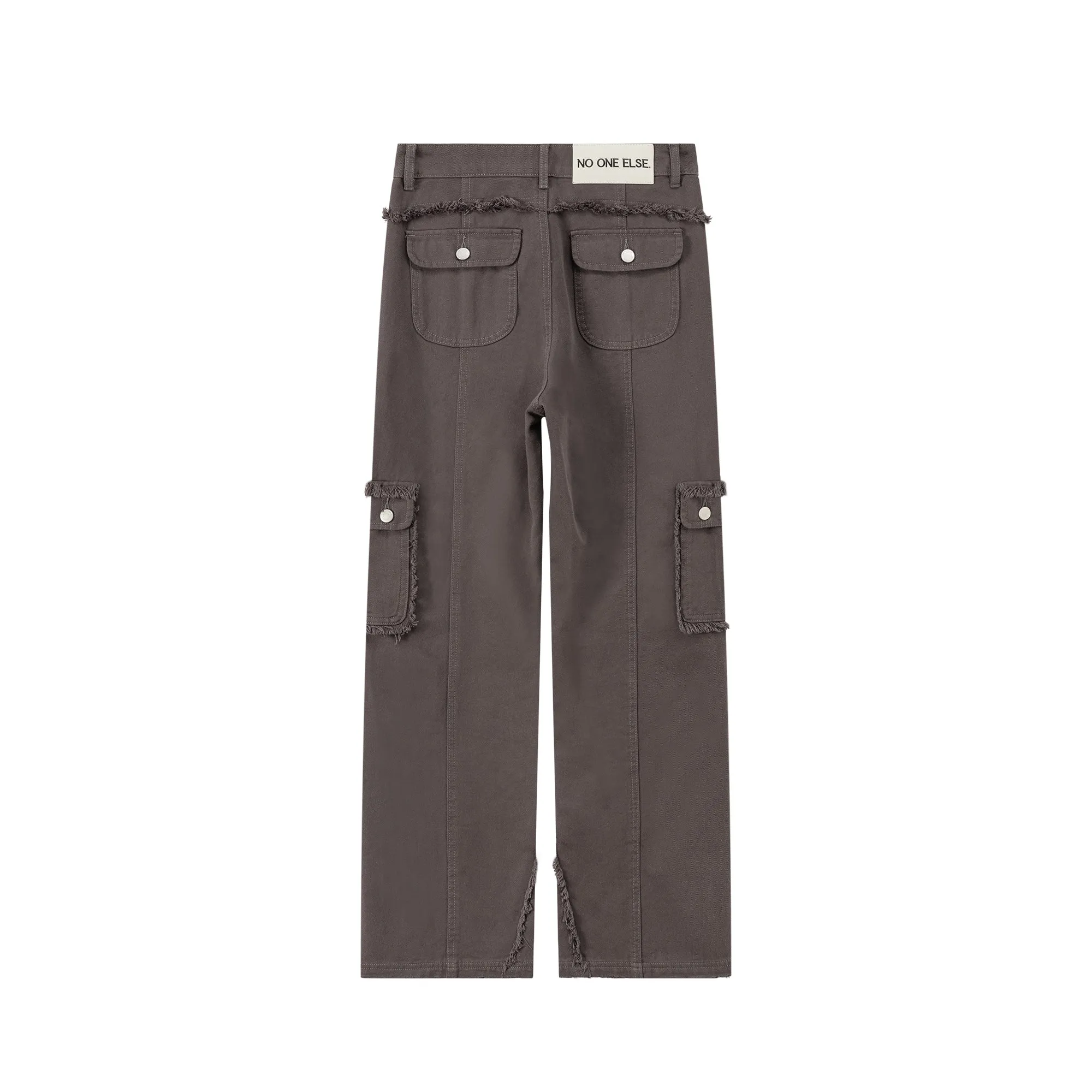 Raw Edge Wide Cargo Pants