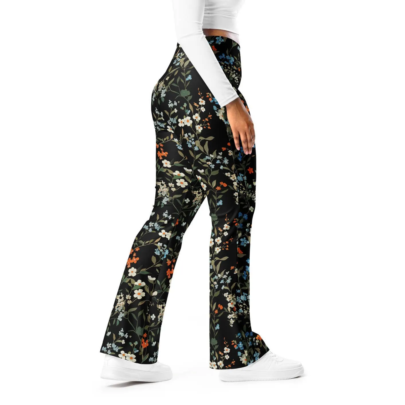 Recycled Flare leggings - Groovy Garden