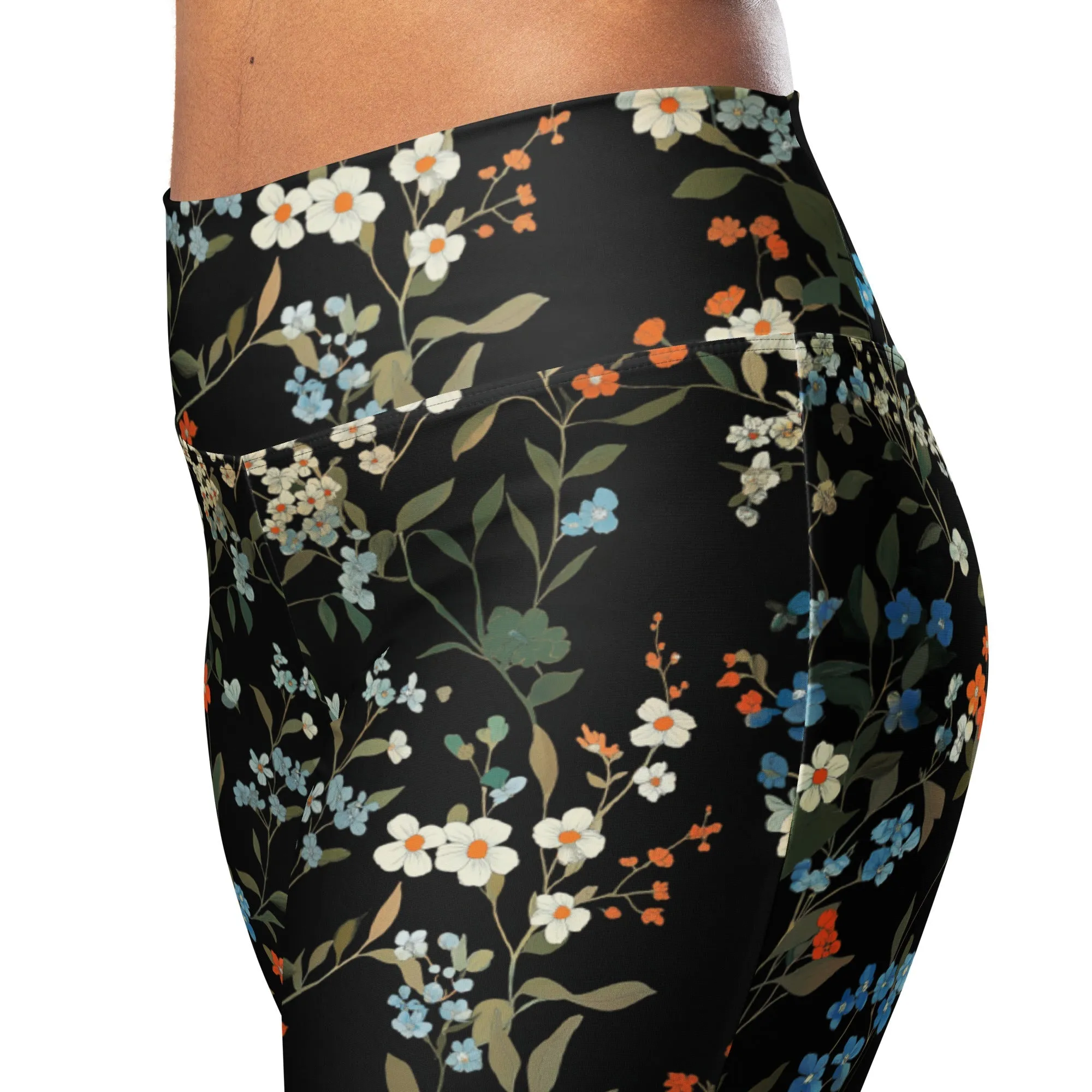 Recycled Flare leggings - Groovy Garden