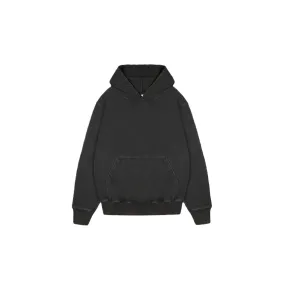 REGARDS Relaxed Loopback Hoodie Washed Black