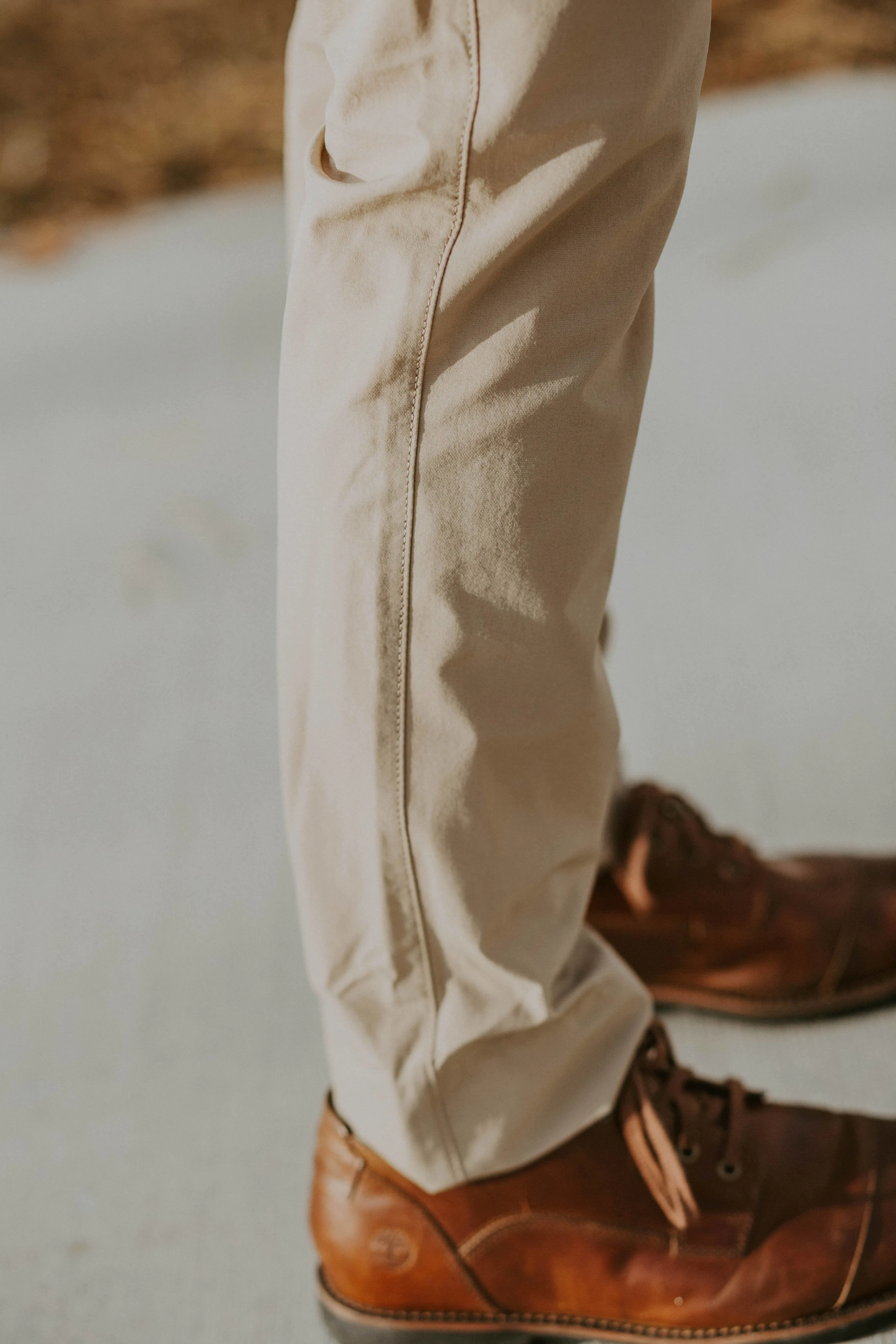 Robbins & Brooks Slim Flex Pants Tan, Original Design