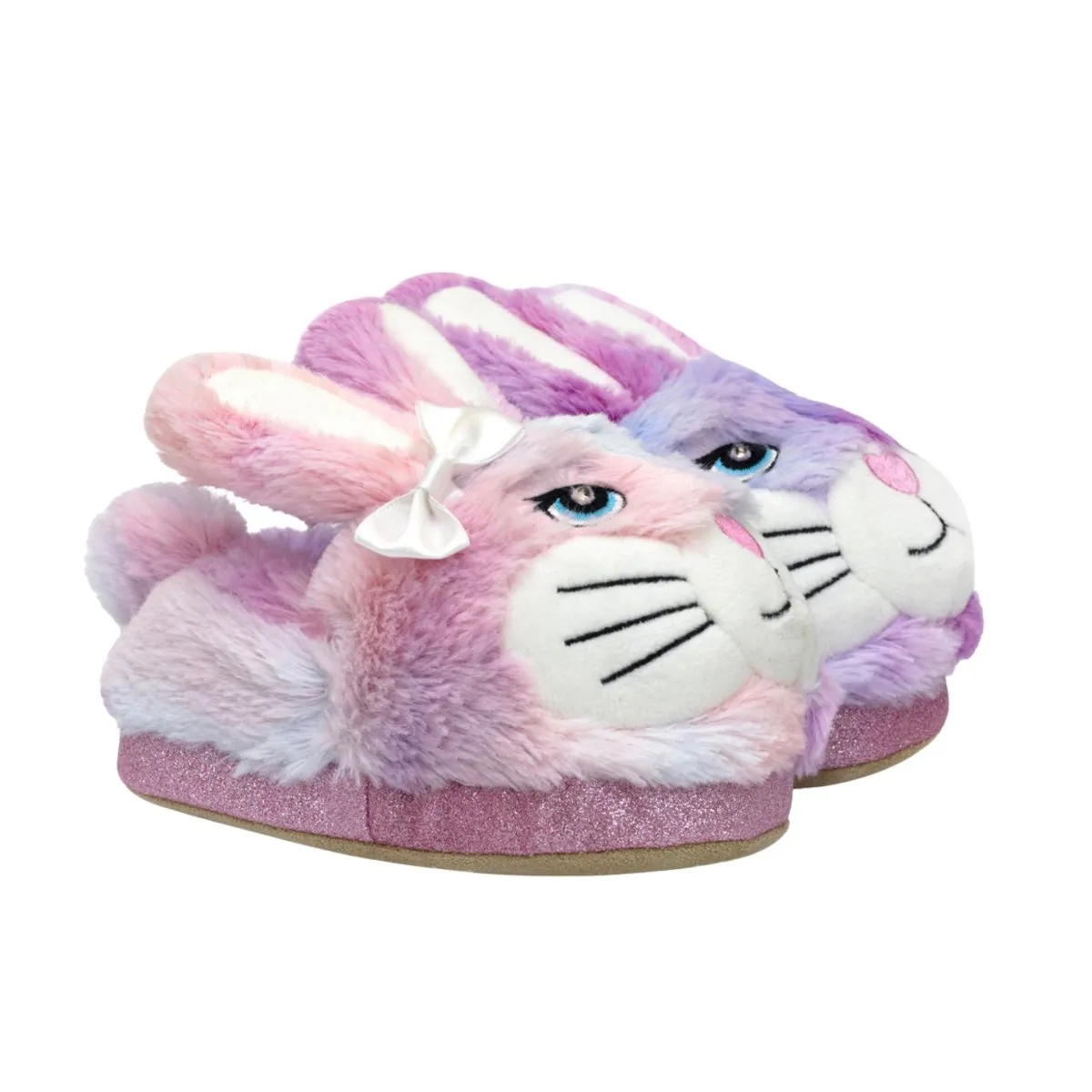 Robeez Toddler's Light-Up Fluffy Bunny Slippers