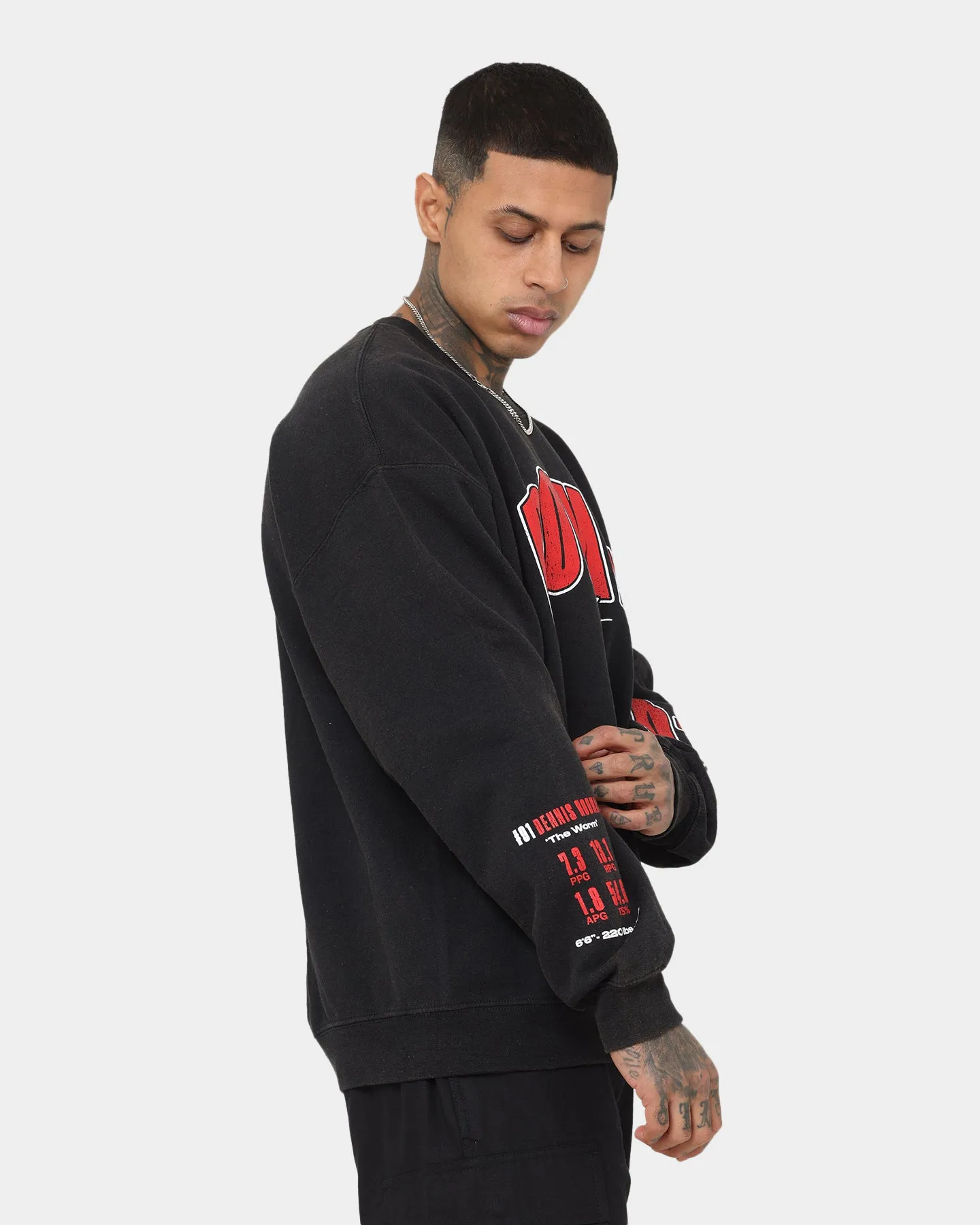 Rodman Brand Rodman Stats Crewneck Black Wash