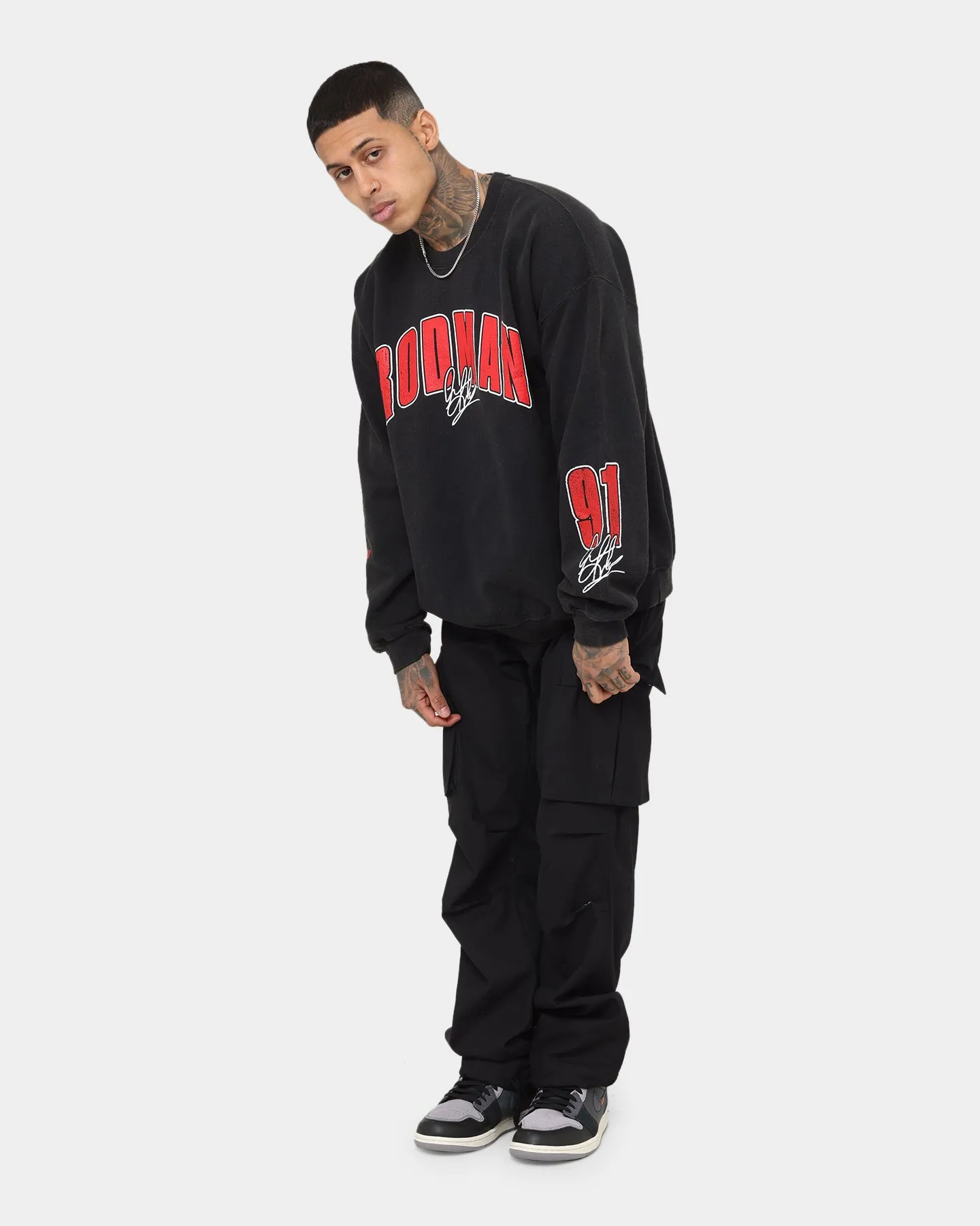 Rodman Brand Rodman Stats Crewneck Black Wash