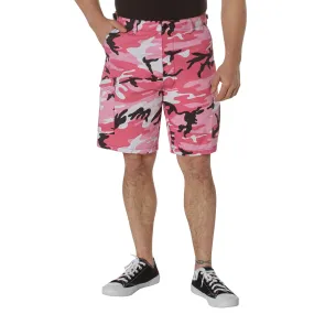 Rothco Colored Camo BDU Shorts / Pink Camo