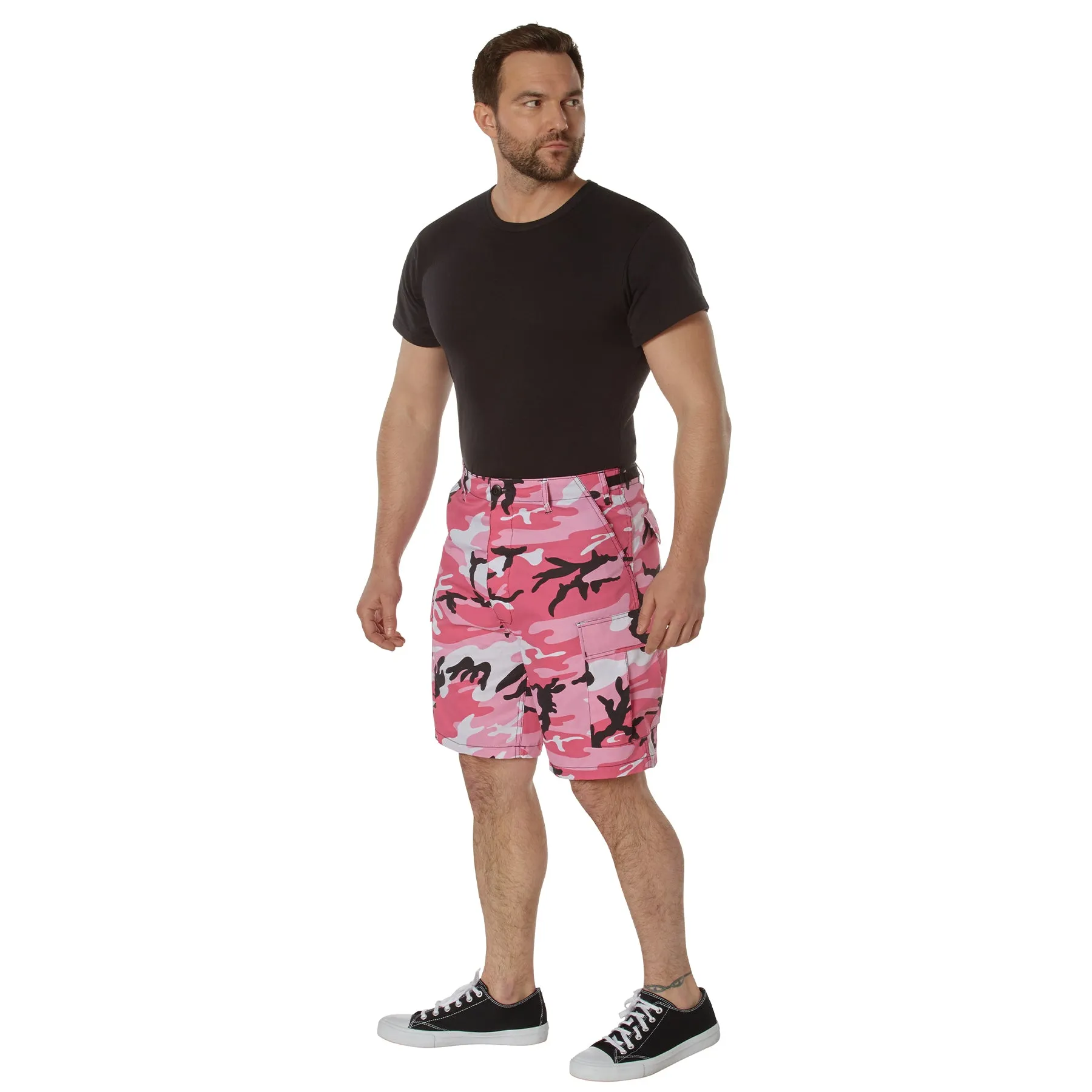 Rothco Colored Camo BDU Shorts / Pink Camo