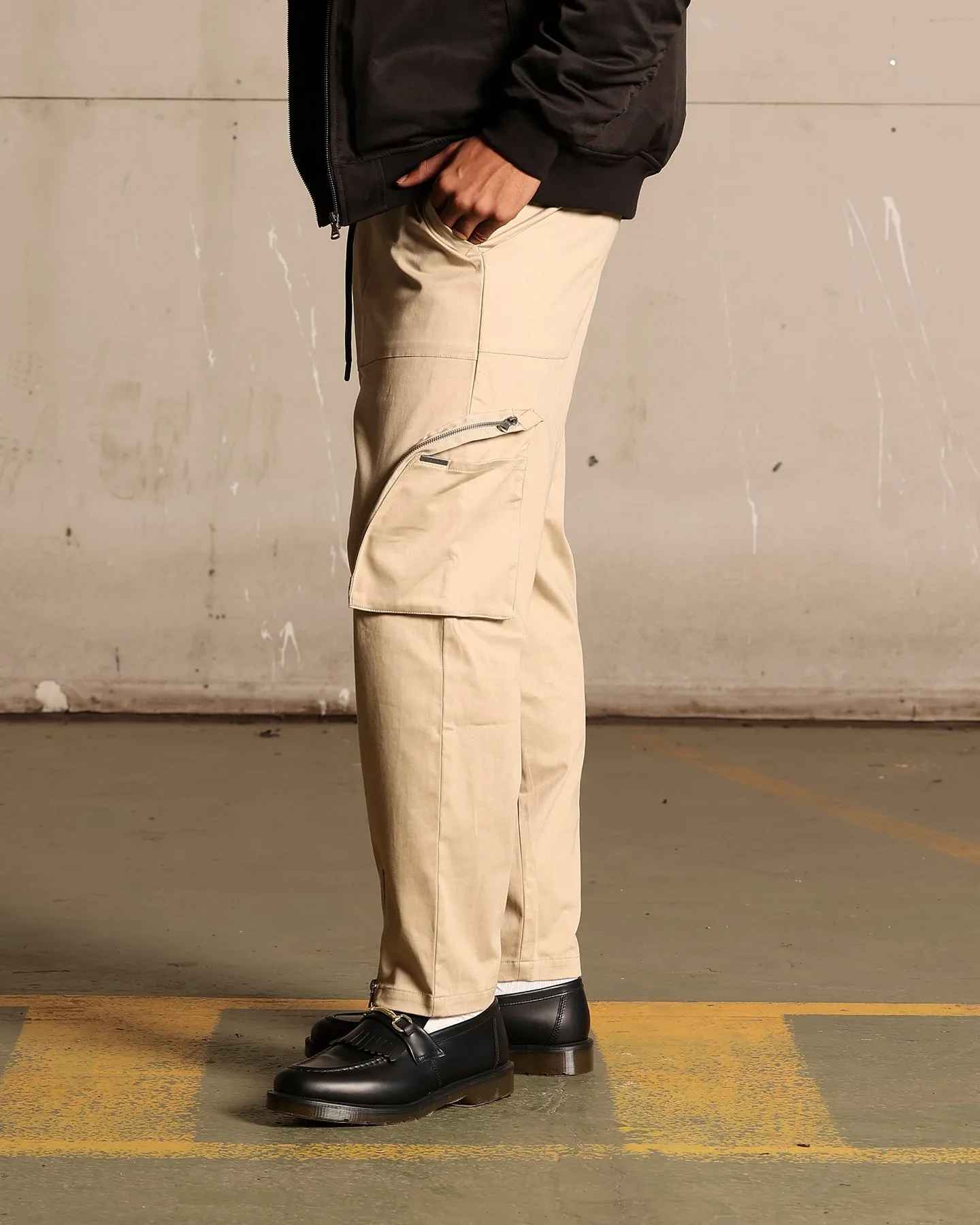 Saint Morta Gallery Zip Cargo Pants Stone