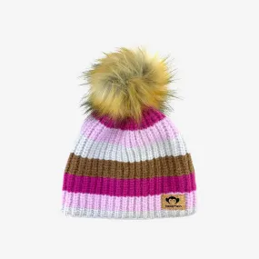 Saunter Beanie | Pink Stripes