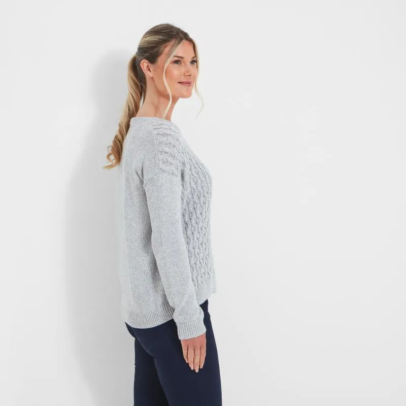 Schoffel Maree Ladies Crew Neck Jumper - Silver