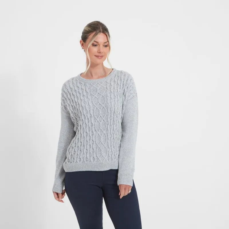 Schoffel Maree Ladies Crew Neck Jumper - Silver