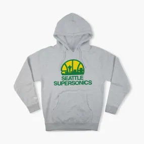 Seattle SuperSonics Grey Skyline Logo Hoodie