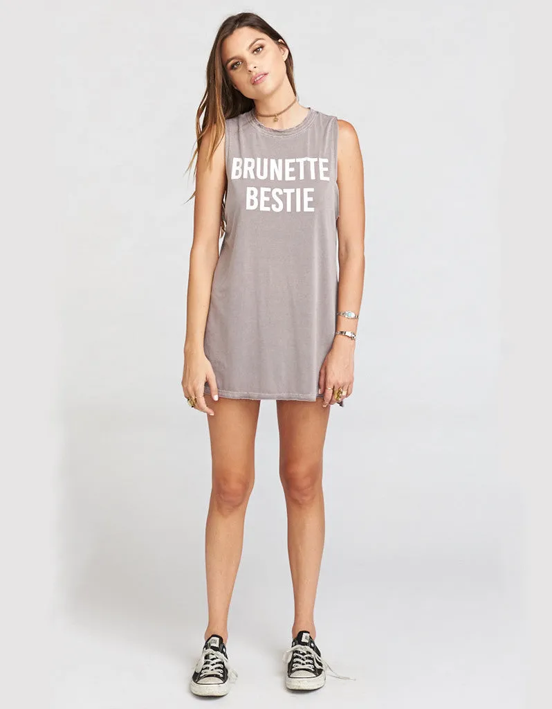 Show Me Your Mumu Andrew Tunic Tank BRUNETTE BESTIE