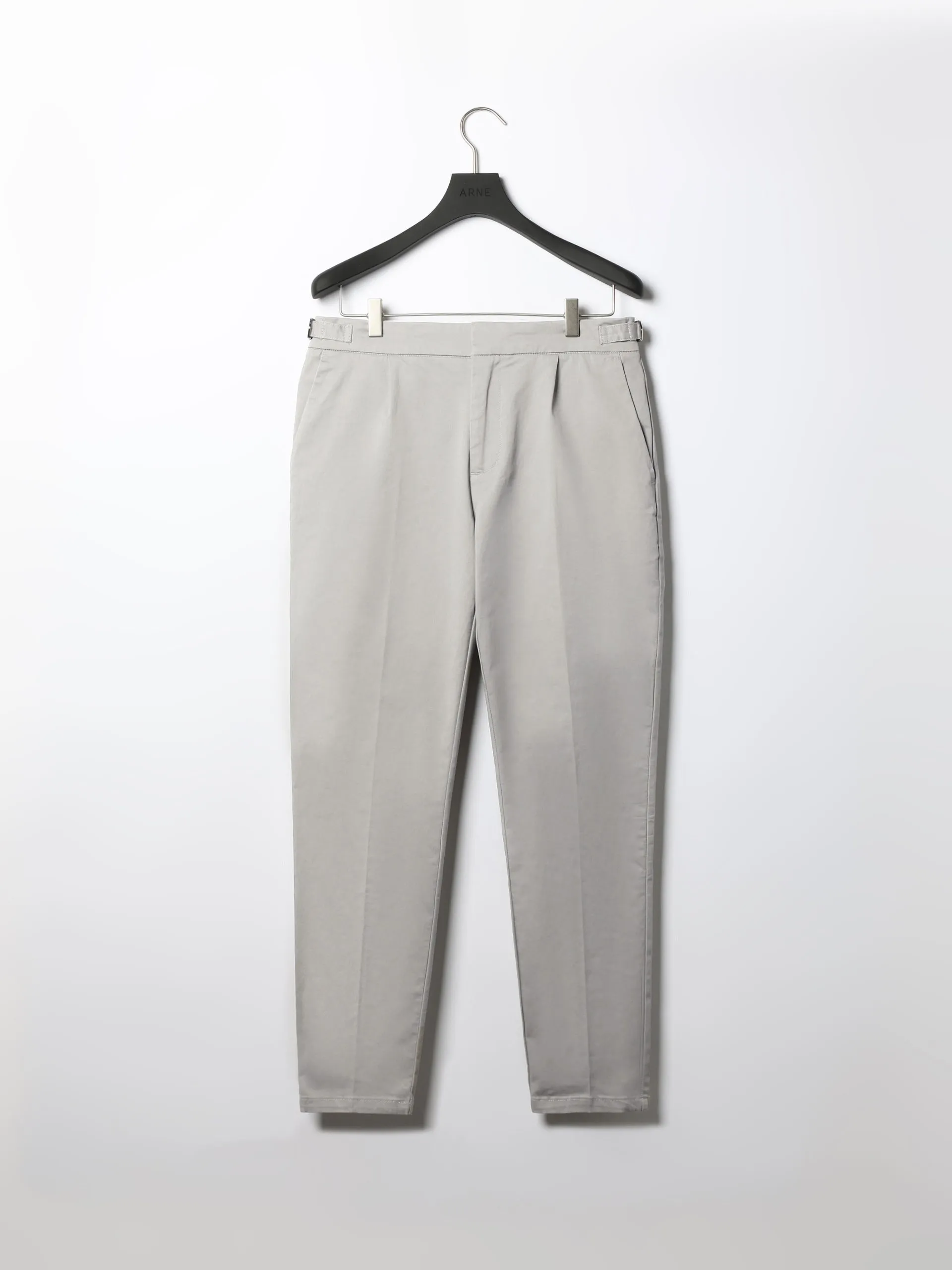 Side Adjuster Tailored Chino Trouser in Stone