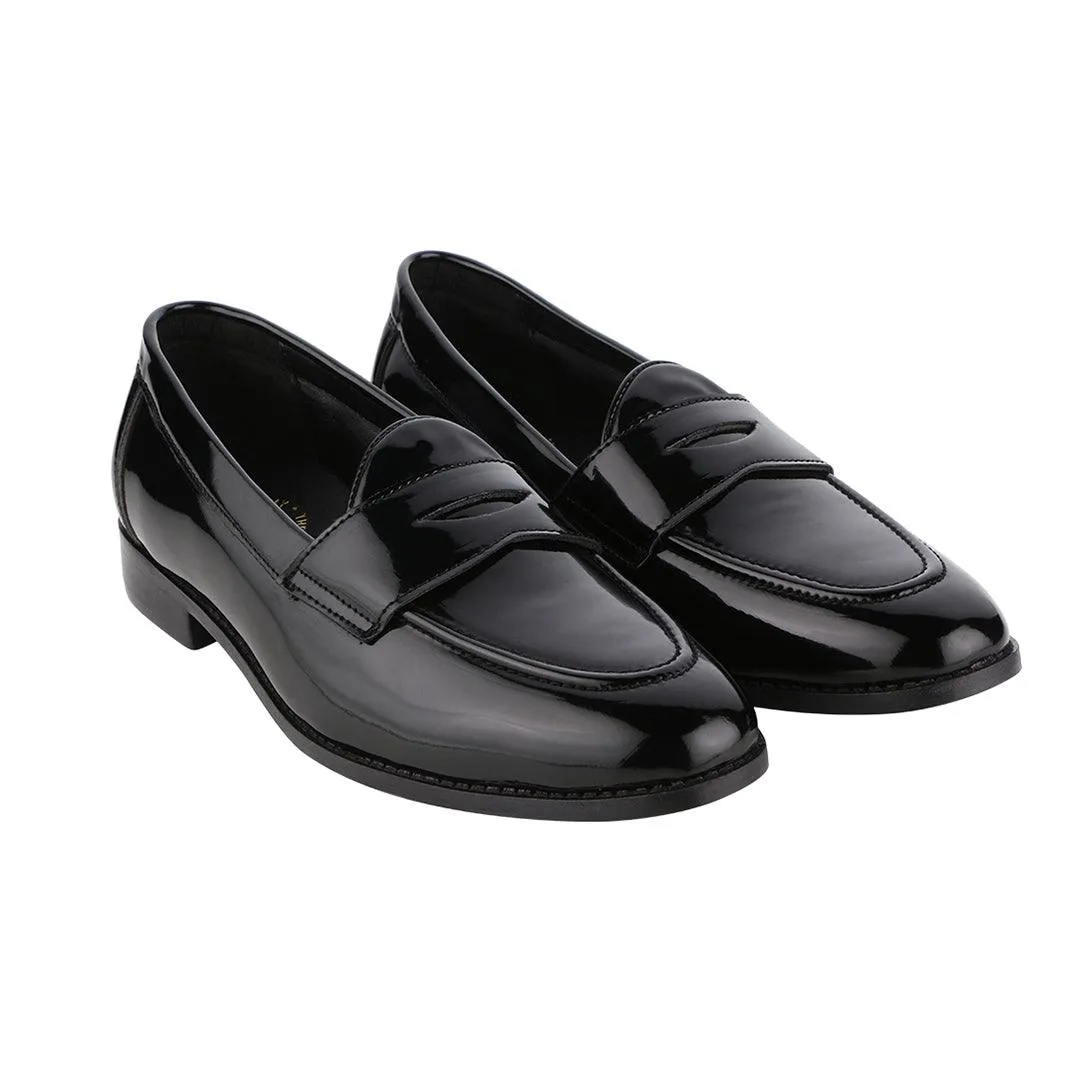 Siena Timeless Patent Black Classic Penny Loafers