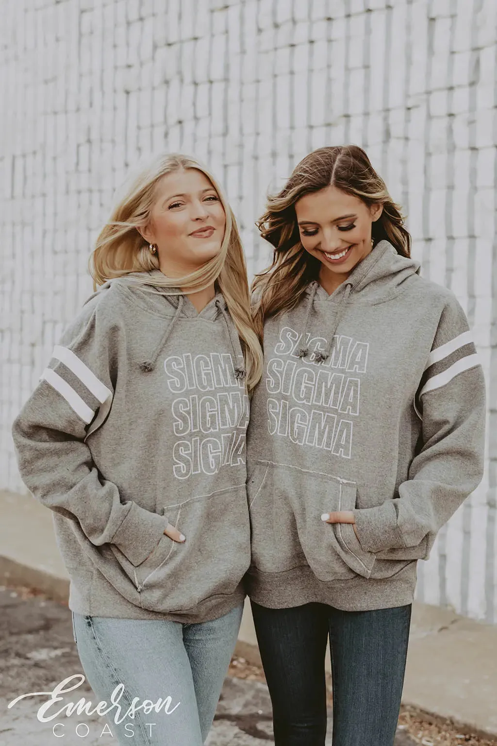 Sigma Sigma Sigma PR Striped Hoodie