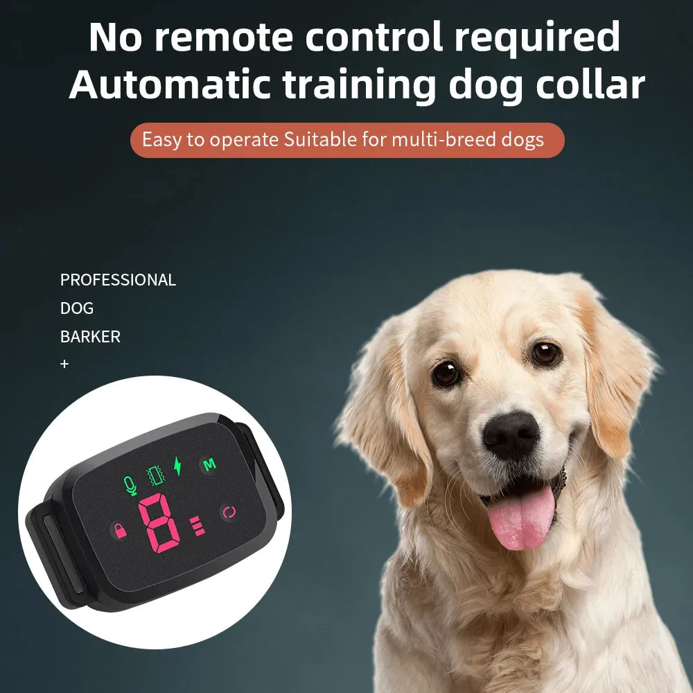 Smart Anti-Barking Dog Collar - Rechargeable Waterproof with Display