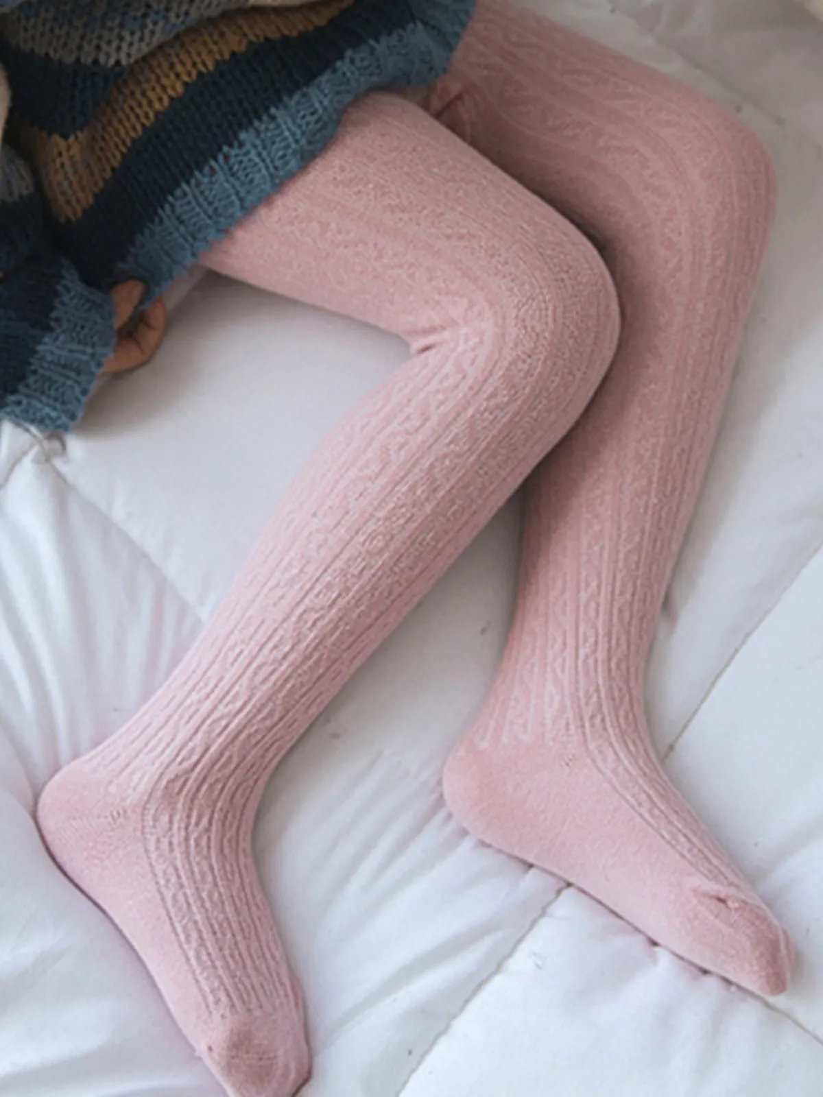 Soft Cuddles Girls Classic Knit Tights