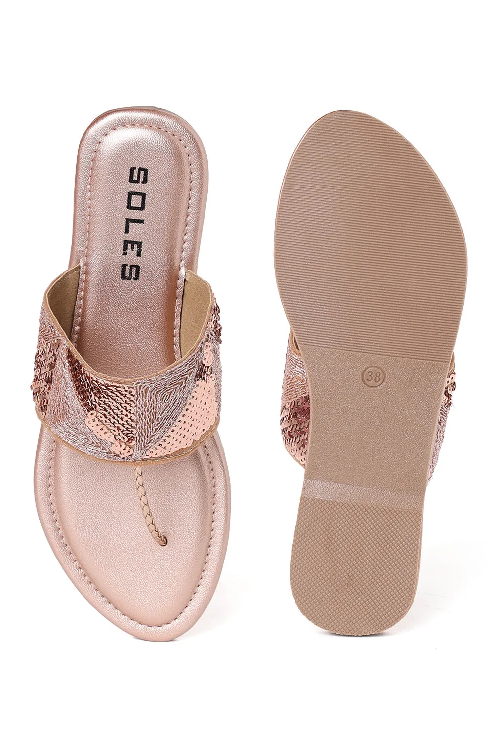 SOLES Threaded Ethnic Flats