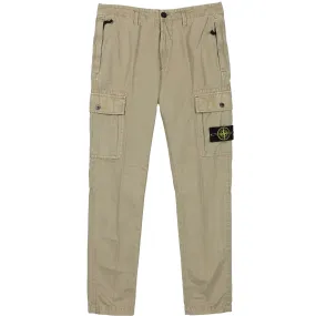 Stone Island Beige Slim Cargo Pants