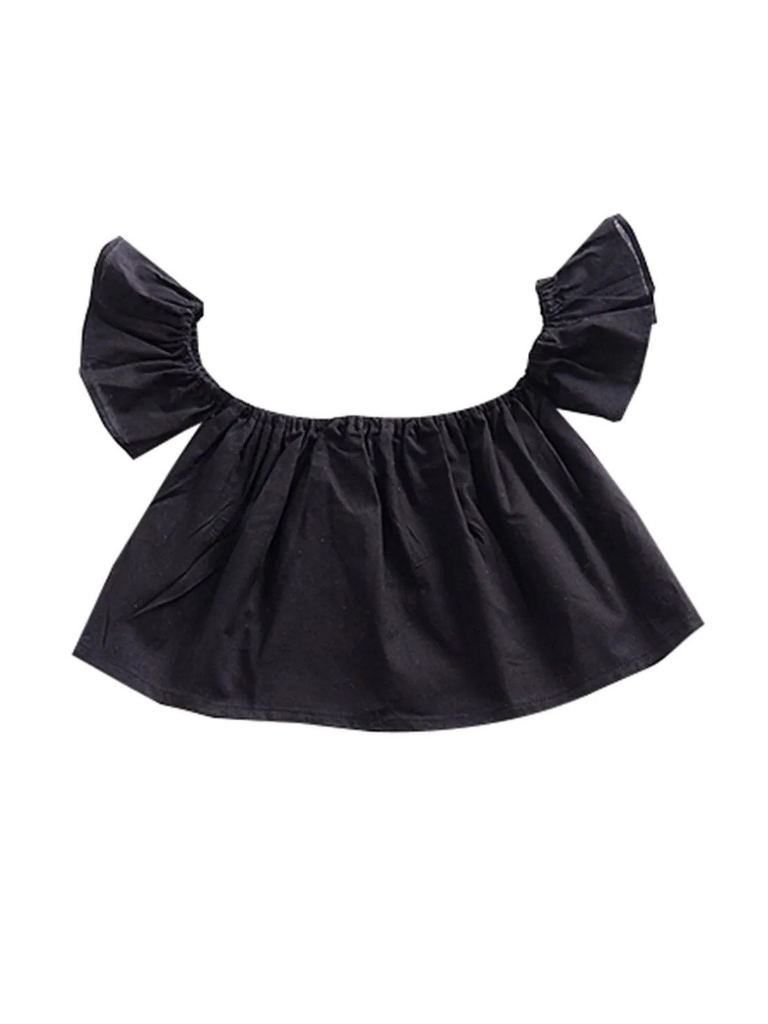 Stylish Baby Girls Off shoulder Flared Sleeves Top