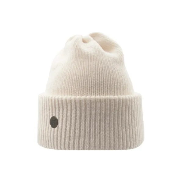 Superyellow Norden Off-White Merino Wool Beanie (Unisex)