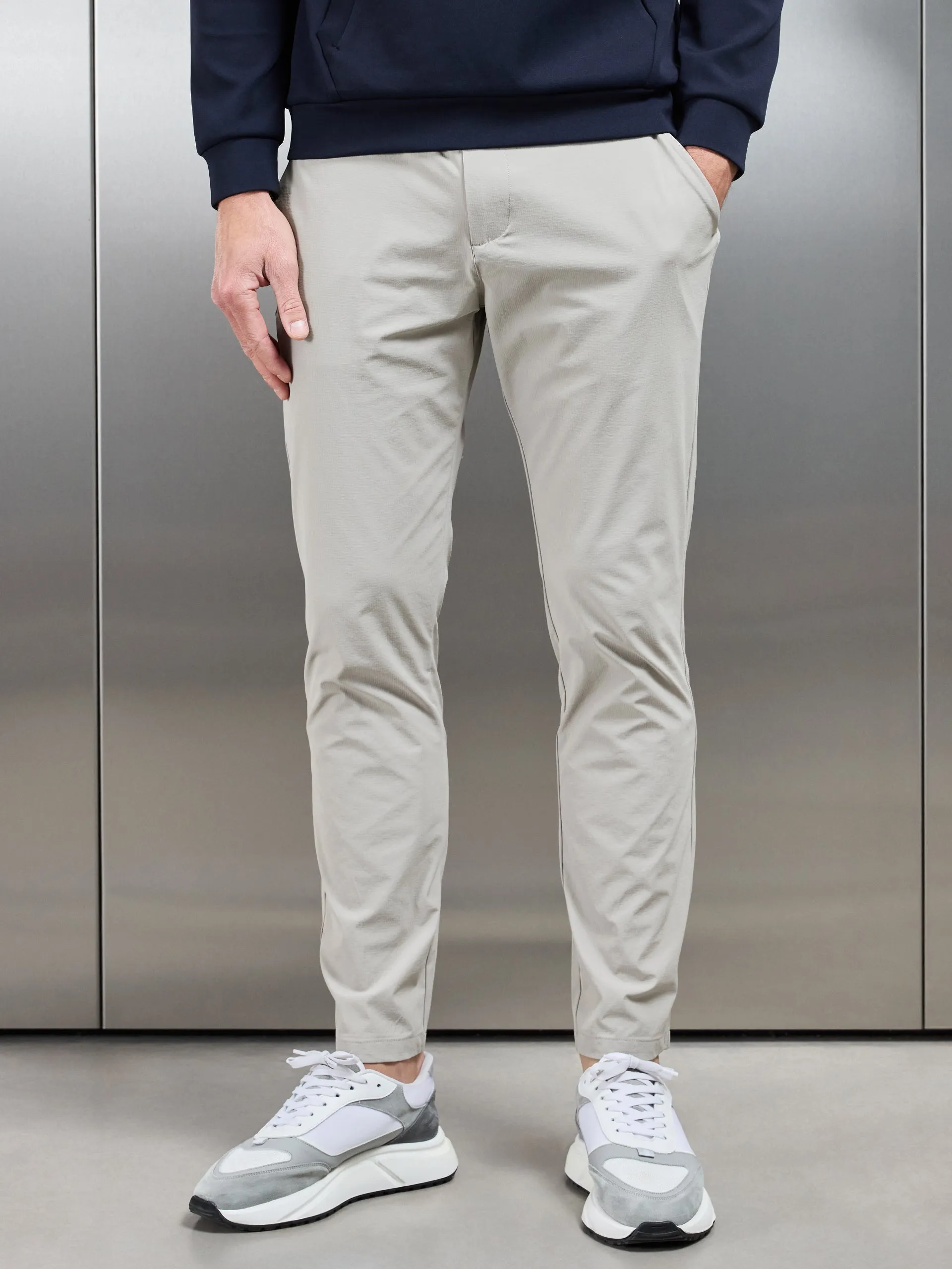 Technical Tailored Trouser in Stone