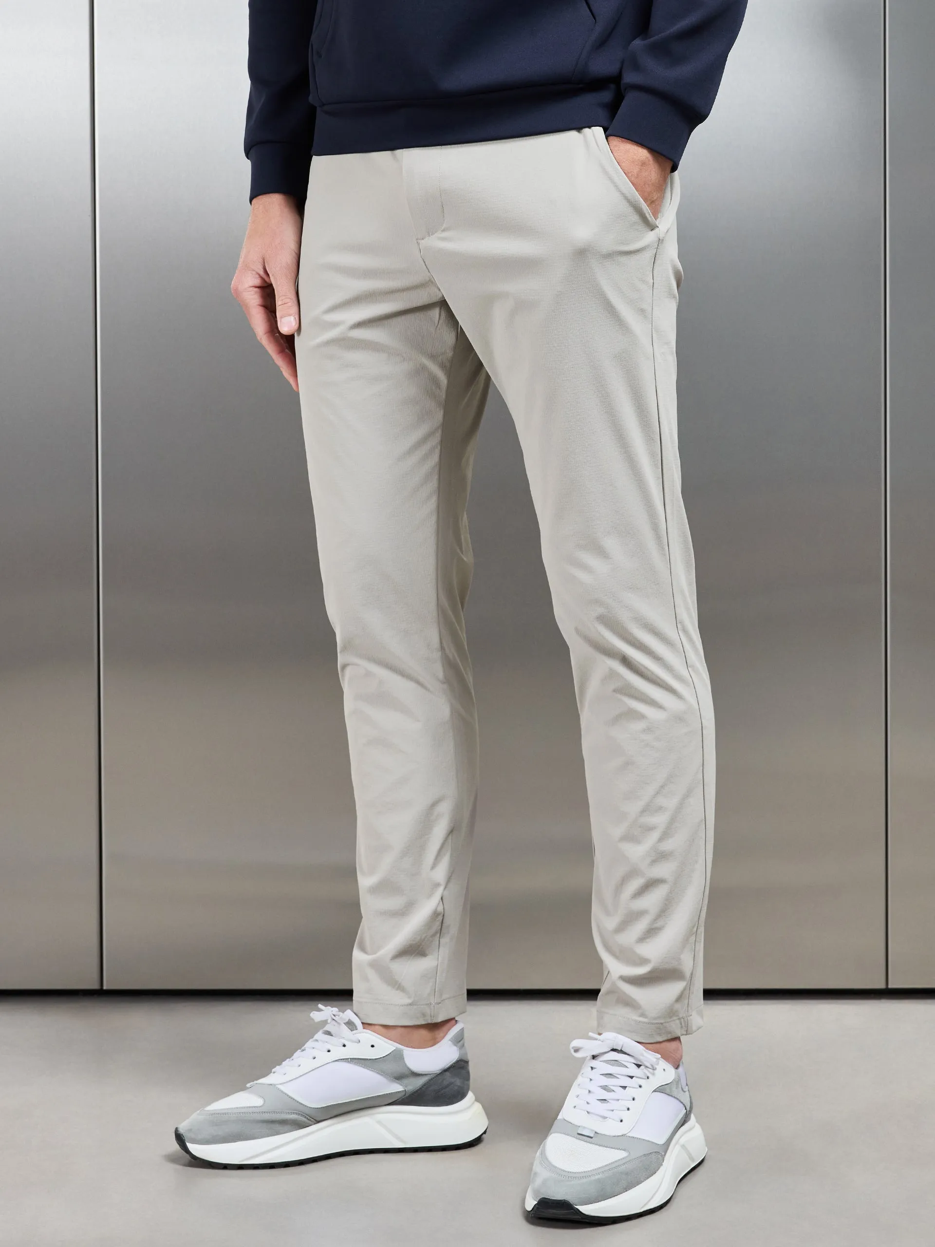 Technical Tailored Trouser in Stone