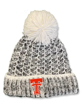 Texas Tech Honeycomb Throwback Pom Pom Beanie